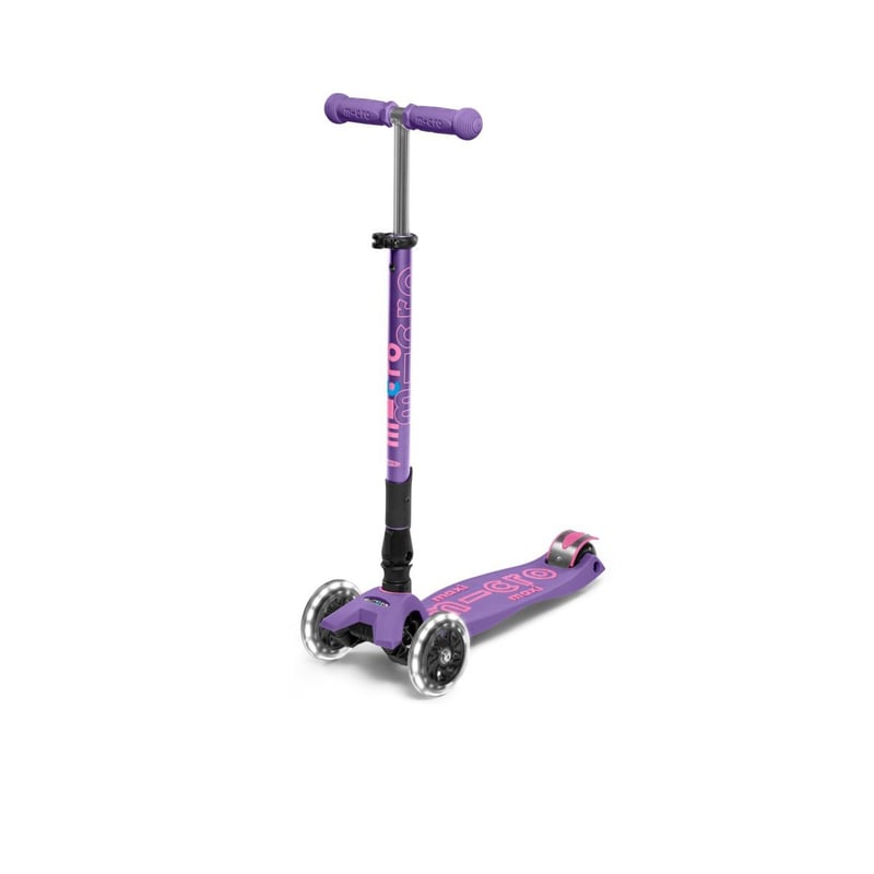 MICRO - Scooter Maxi Micro Deluxe FOLDABLE LED Morado