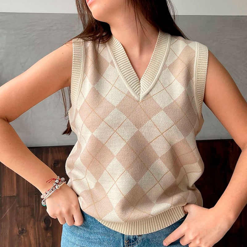 CHALECO ROMBOS DESIRE PARA MUJER DESIRE falabella