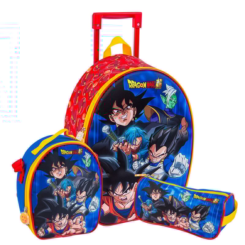 Set Dragon Ball Ranger MaletaLoncheraCartuchera SCOOL falabella
