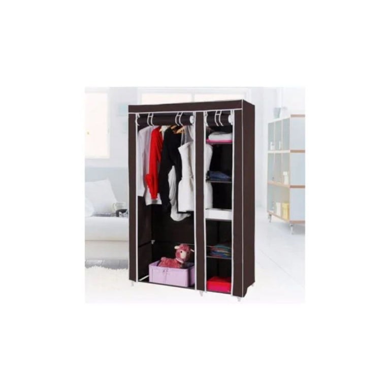Ropero Armable 2 Cuerpos Marrón - Closet GENERICO | falabella.com