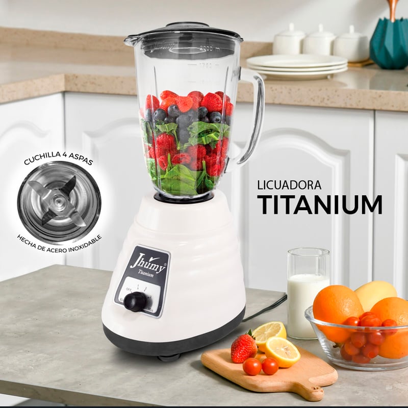 LICUADORA TITANIUM BLANCO JHUMY 2L 600W Sodimac Peru