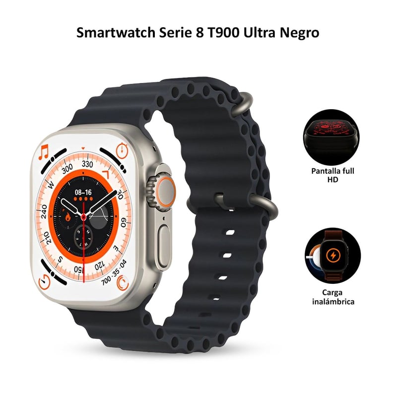 GENERICO - Smartwatch T900 Ultra Negro