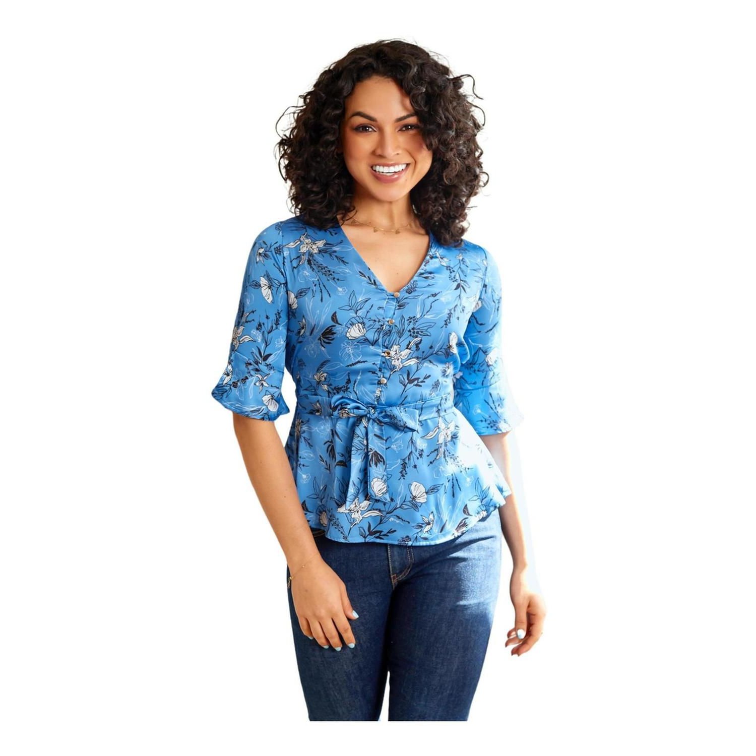 Blusa Cielo Pb Pacific Berry Mujer Celeste Celeste. PACIFIC BERRY falabella