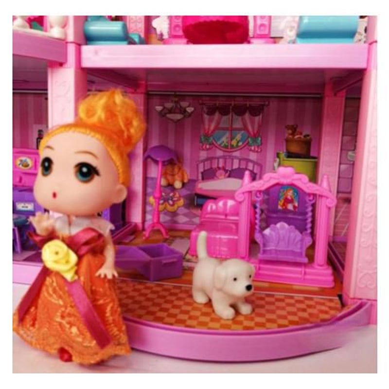 Casa de Munecas de 2 pisos para ninas