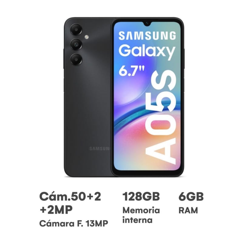 SAMSUNG - SAMSUNG GALAXY  A05s   6GB 128GB NUEVO LIBRE - NEGRO