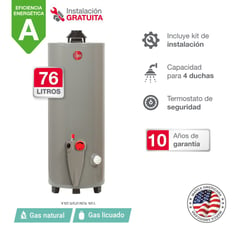 RHEEM - TERMOTANQUE 76L GN