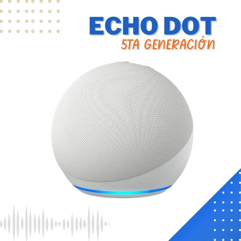 AMAZON - Parlante Inteligente Alexa Echo Dot 5ta Gen BLANCO