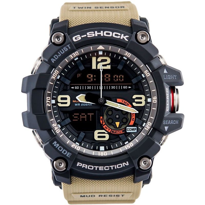 Casio G-Shock Mudmaster GG-1000-1A5 - Orologio Uomo Analogico-Digitale, Sensore Bussola E Termometro, Resistente Fango E Acqua 200m