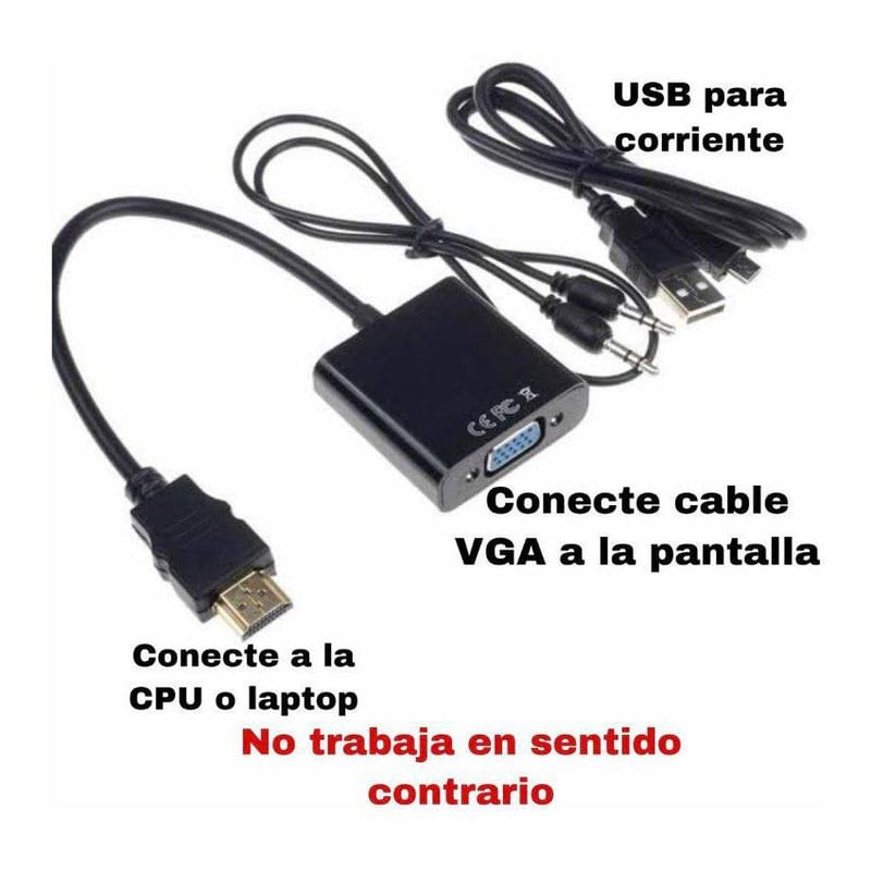 Adaptador hdmi a vga sodimac sale