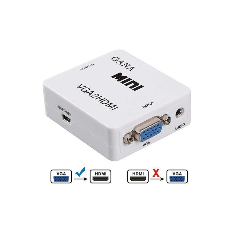 Adaptador convertidor vga a hdmi caudio fullhd 1080p Sodimac Peru