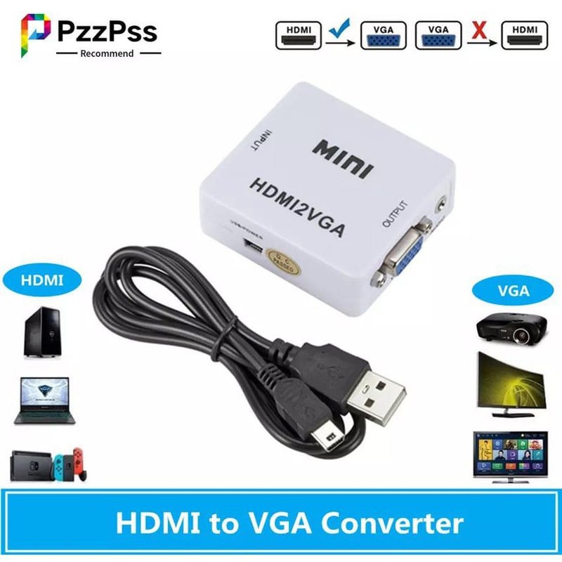 Adaptador De Video Sinclair QL A HDMI - Con Cable De Entrada Incluido