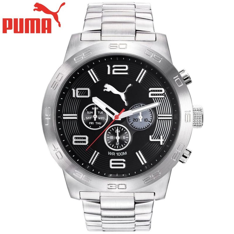 Reloj Puma Definition PU104221003 Acero Inoxidable Plateado Negro PUMA