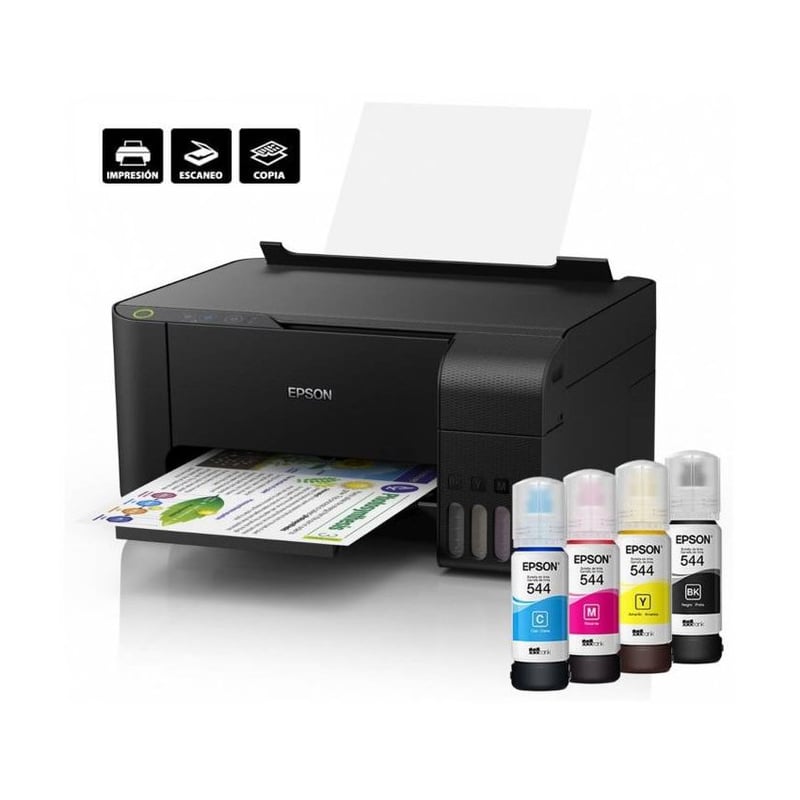 EPSON - Impresora Epson Ecotank L3210 imprime Escanea Copias Usb