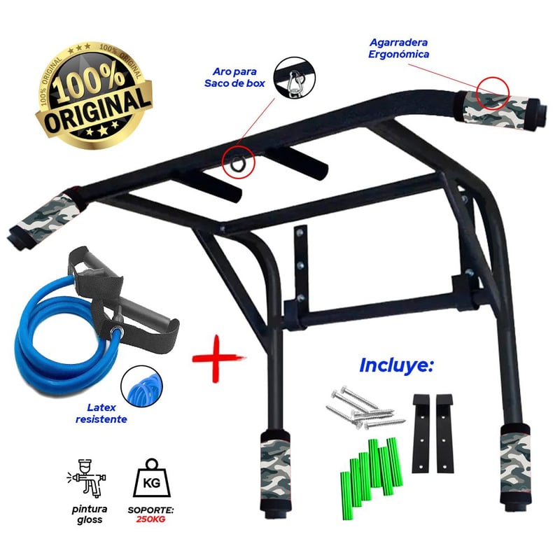 Barra dominadas paralelas 2 en 1 hotsell