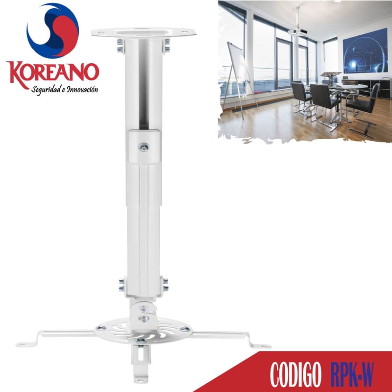 Soporte Rack Proyector Multimedia para Techo color Blanco 58cm - RPK-W ...