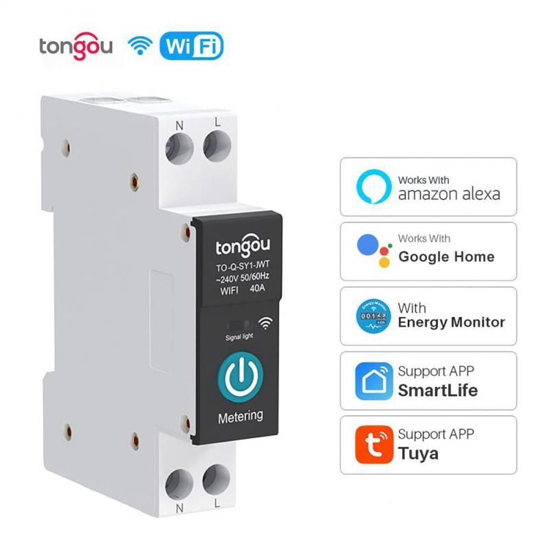 TONGOU - LLAVE TERMICA CON MEDIDOR DE ENERGIA  INTELIGENTE 40 A