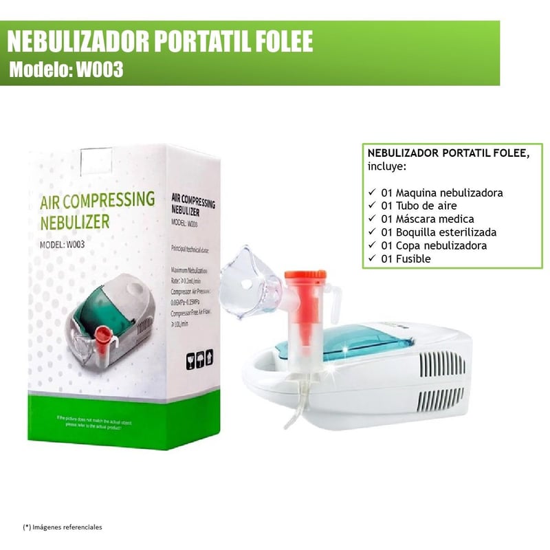 FOLEE - NEBULIZADOR PORTATIL FOLEE W003 - BLANCOAZUL