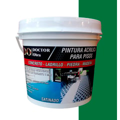 DO DOCTOR OBRA - PINTURA PARA PISOS VERDE TENNIS 1 GALÓN