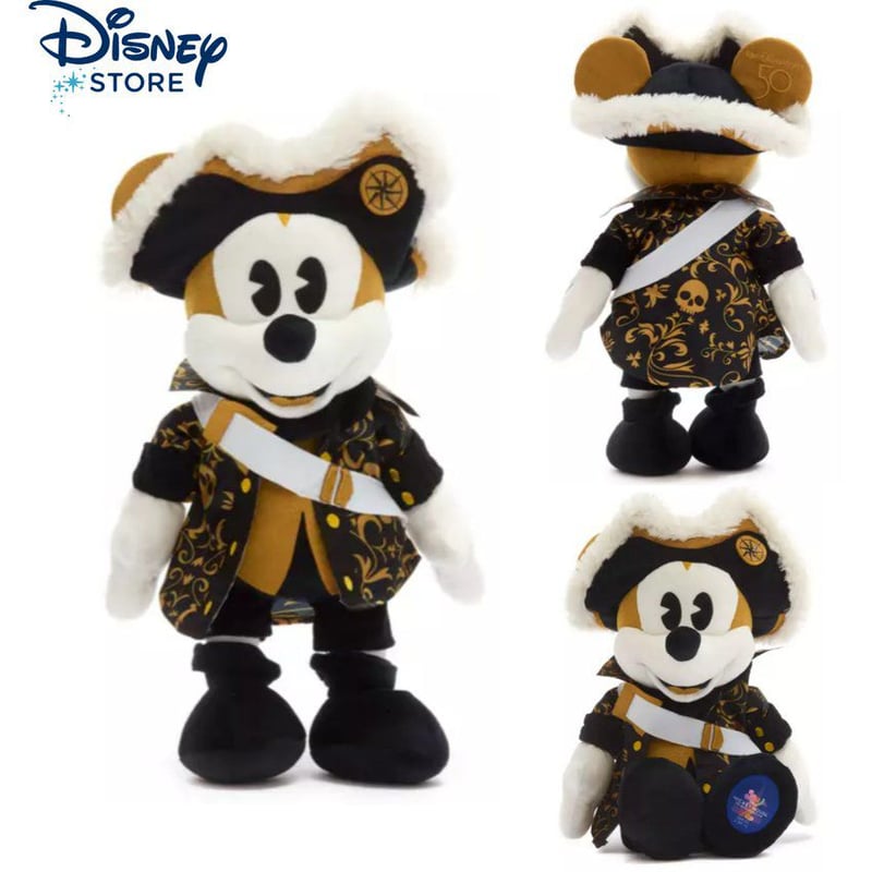 DISNEY - Peluche Mickey Mouse Piratas del Caribe - 50 Aniv Disney