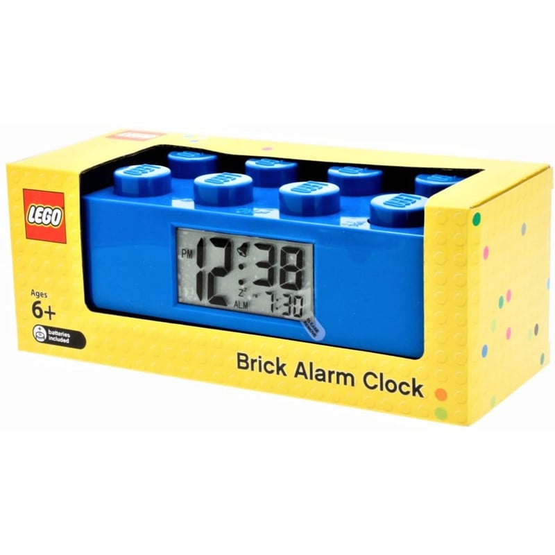 Reloj despertador con luz de ladrillo lego de 7 cm de alto LEGO falabella