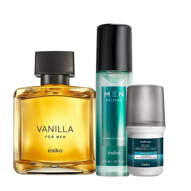 Vanilla Hombre EDT de Hombre con Deo Spray y Roll on