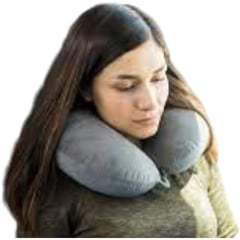 GENERICO - Almohada para cuello cojin cervical para viaje Celeste