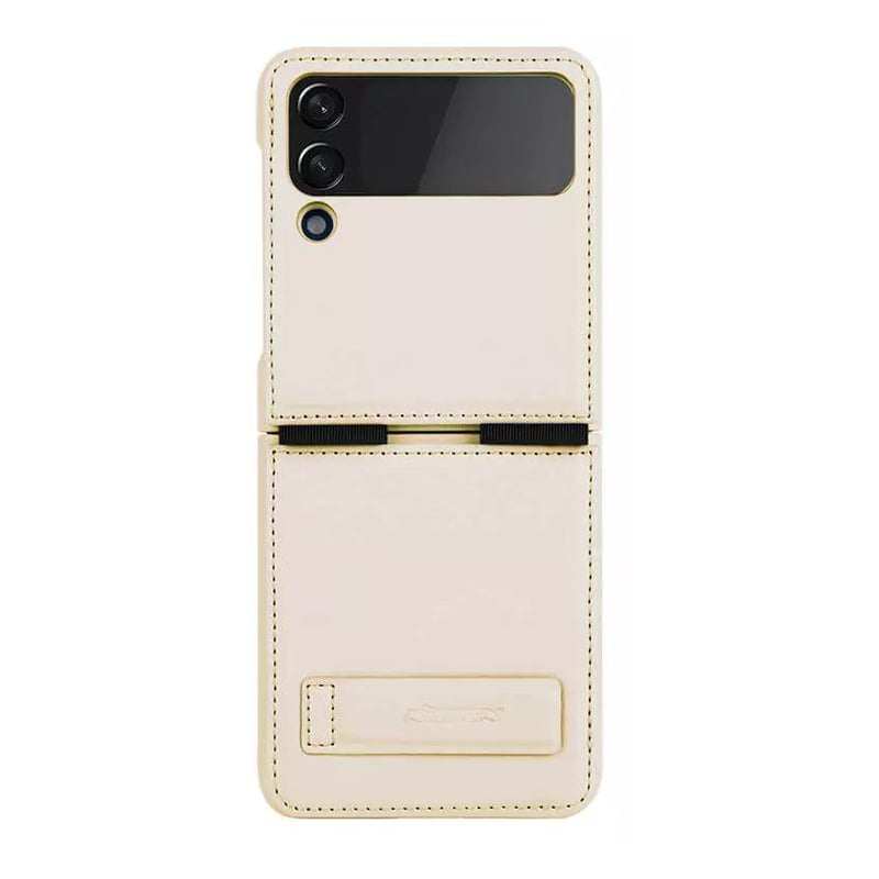 NILLKIN - Case Nillkin Qin Leather para Samsung Galaxy Z Flip 4 Dorado