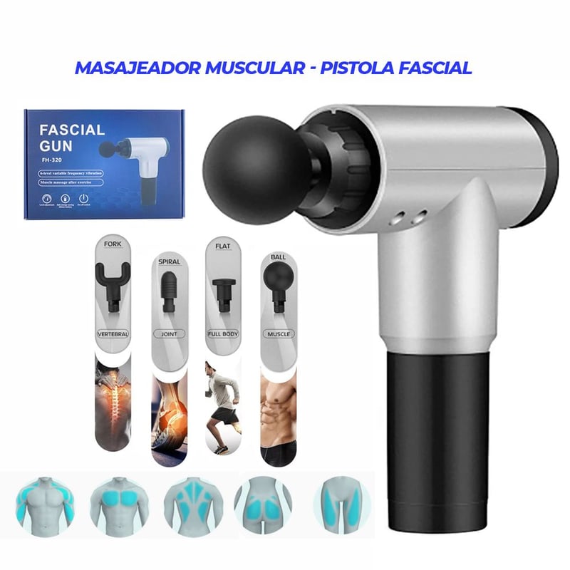 Masajeador Muscular - Pistola Fascial Gun GENERICO | falabella.com