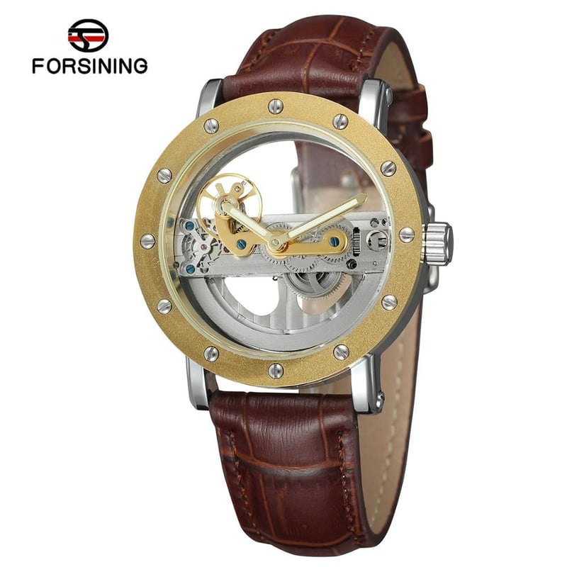 Orologio da Uomo FORSINING Oro/Bianco - Eleganza e Stile