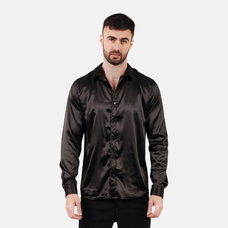 Camisa de satin hombre hotsell