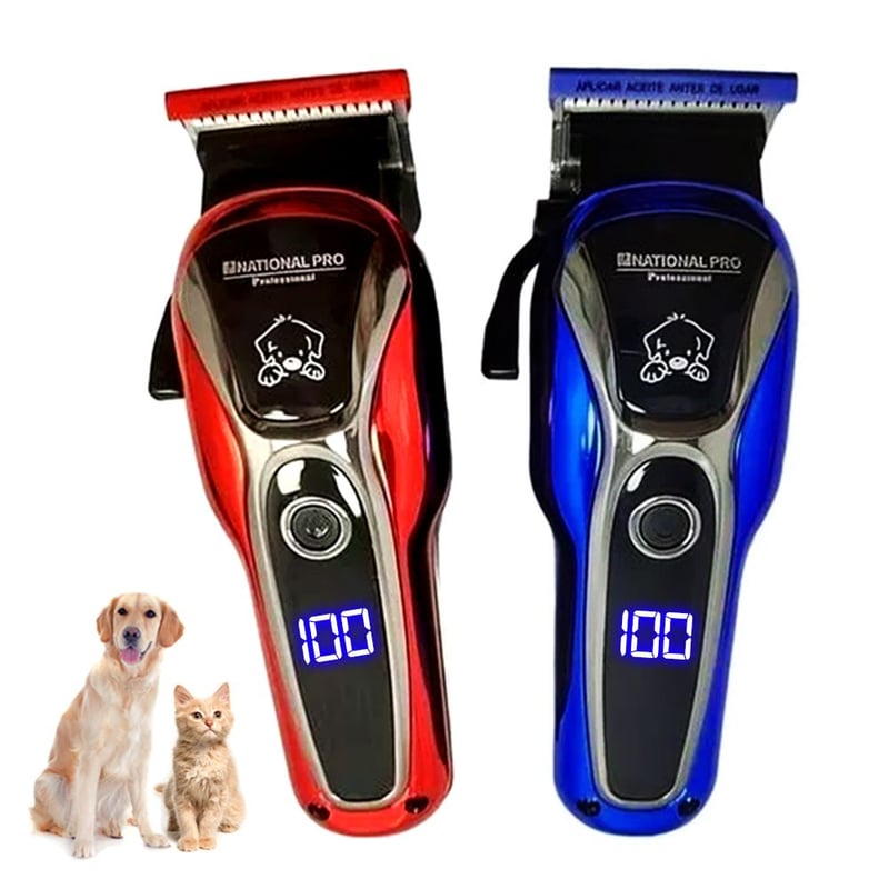 Maquina Inalambrica Corta Pelo Mascotas Pantalla Led