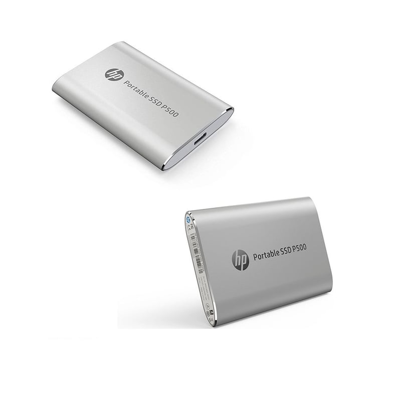 HP - Disco SSD Externo HP P500 500GB USB 3.1 Tipo-C Silver