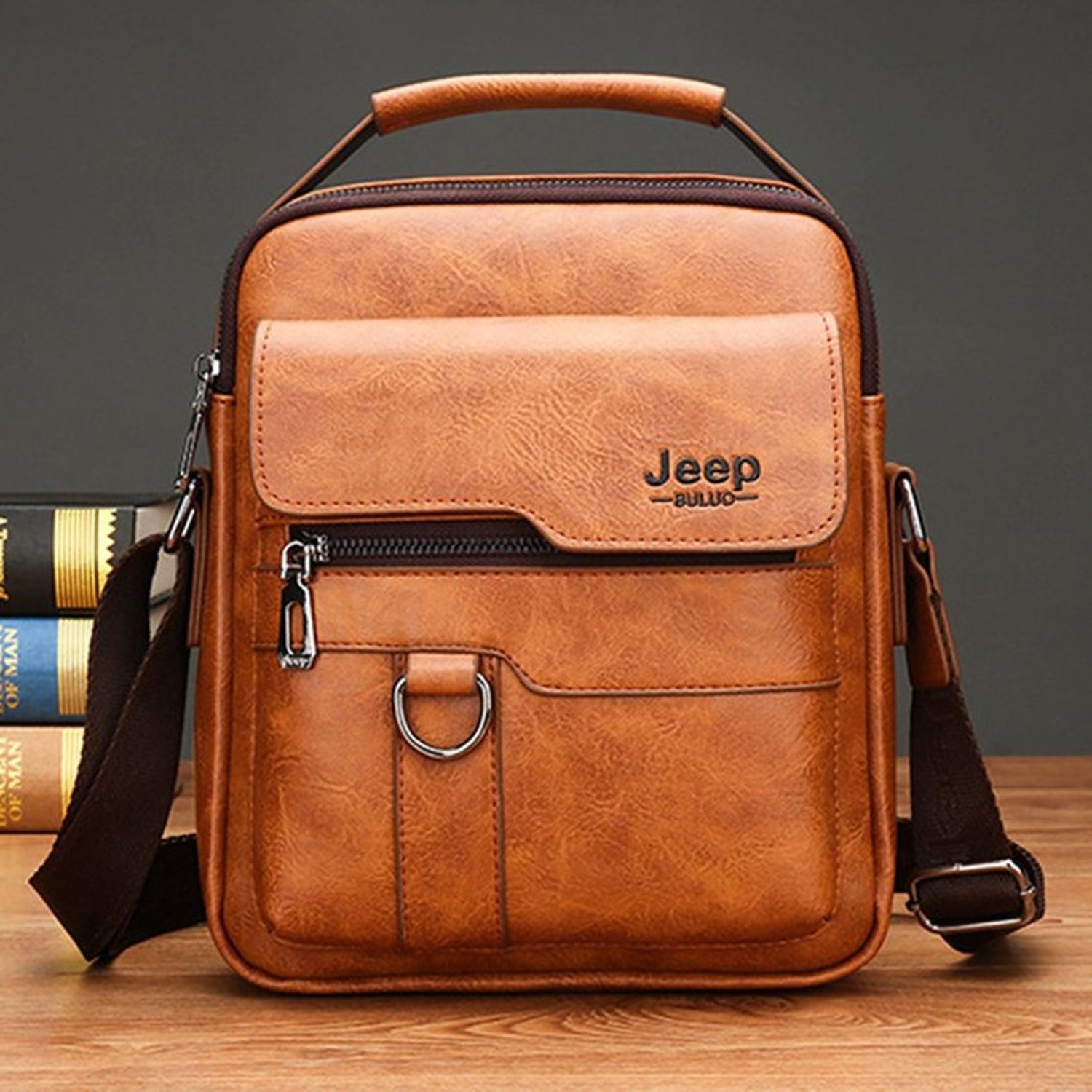 Jeep vintage bolso bandolera para hombre color caqui VATYERTY falabella