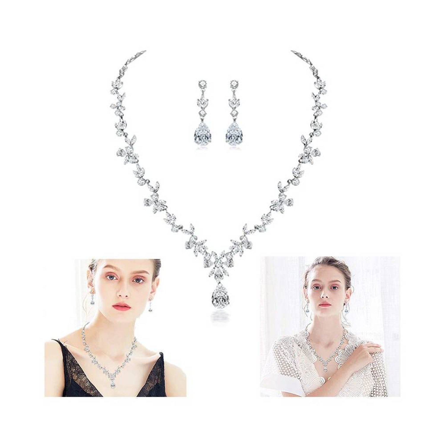 Juego de joyas para mujer collar aretes colgantespulsera OEM falabella