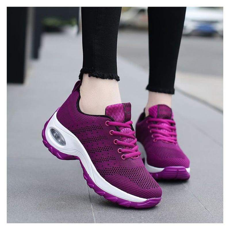 Zapatillas para caminar mujer rosa