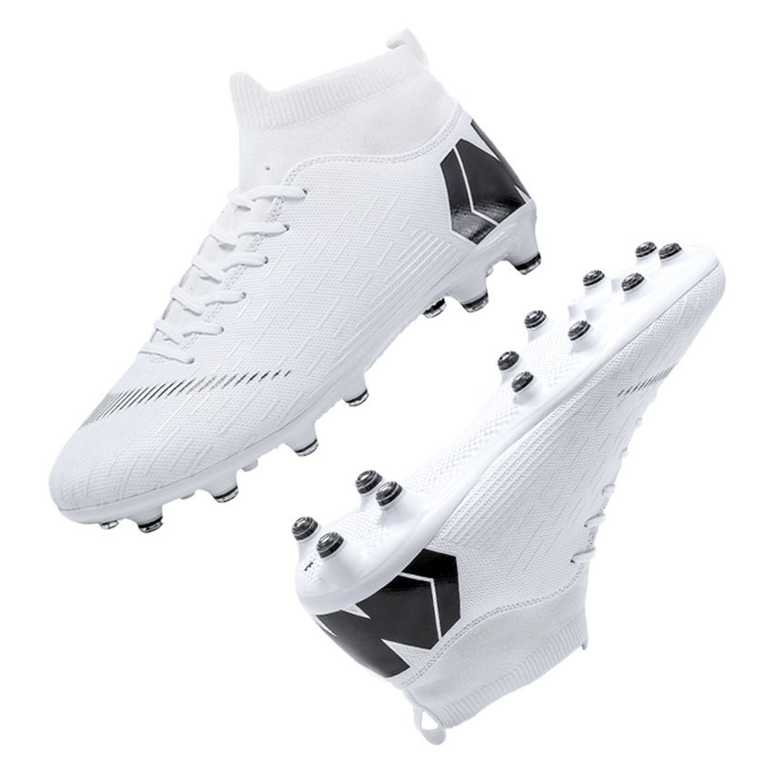 Botas de futbol ag zapatillas de futbol para hombre blanco