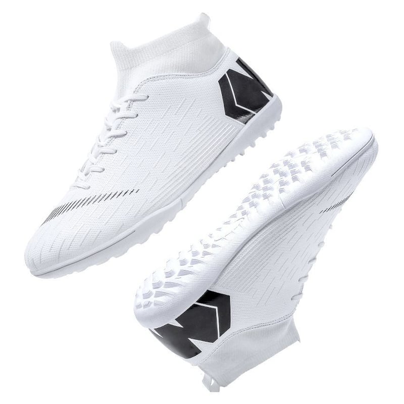 Botas de futbol tf zapatillas para futbol hombrede futbol antideslizantes blanco