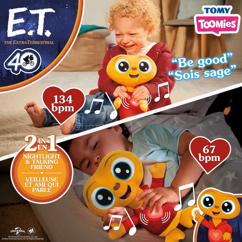 Peluche E.T. Géante 60 Cm – Sons Et Lumière – Édition Toys'R'Us (2000)