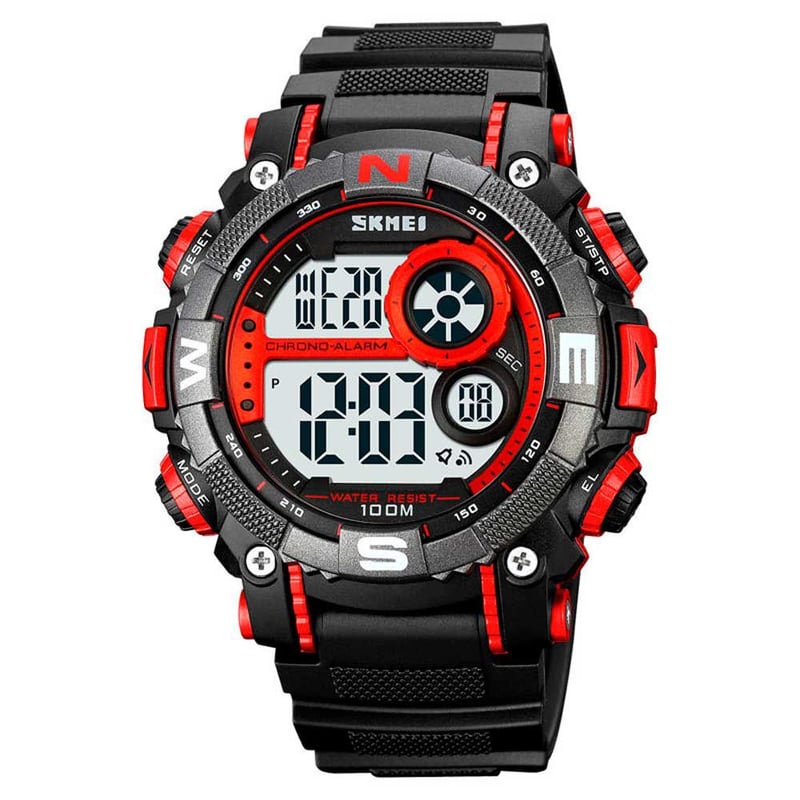 SKMEI - Reloj SKMEI Titanium 1887 Digital Deportivo BackLight - Rojo