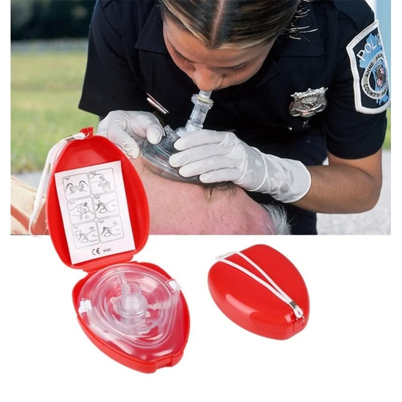 Mascara RCP POCKET MASK primeros auxilios emergencia terremoto GENERICO ...