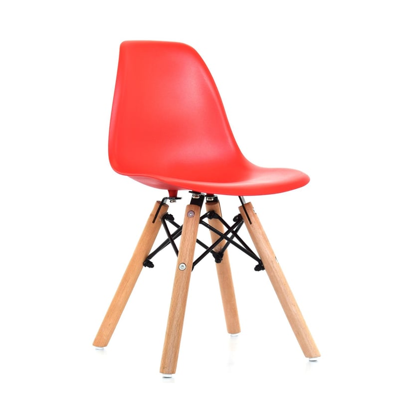 BONNO - Silla De Diseño Eames Para Niños Rojo Bonno