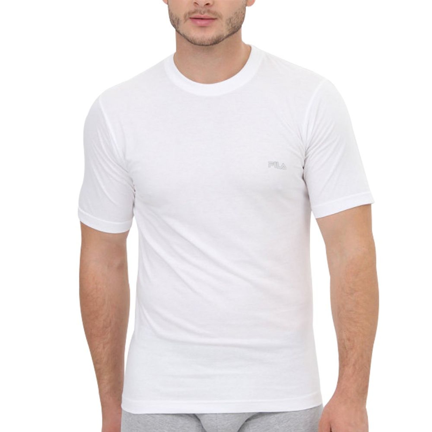 Polo cuello redondo blanco hotsell