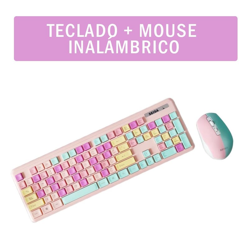 Teclado y mouse inalambrico seisa cheap