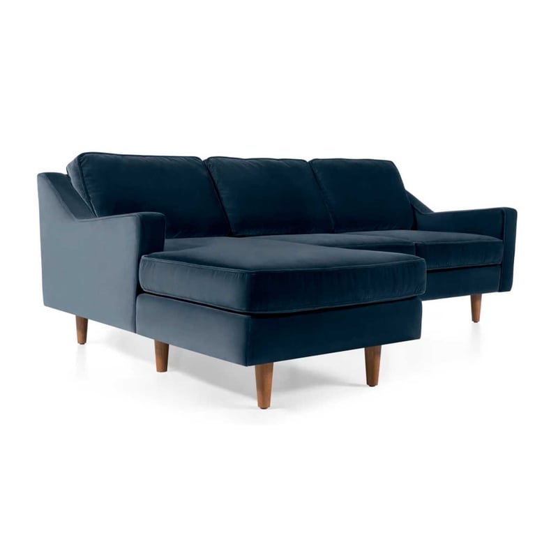 Sofá de esquina con chaise longue 166 x 118 x 77 cm, sofá de 3 plazas en forma de L, sofá modular de 160 cm de ancho, juego de sofás con aspecto