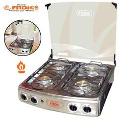 FADIC - Cocina de mesa con tapa de vidrio karen 22 4h