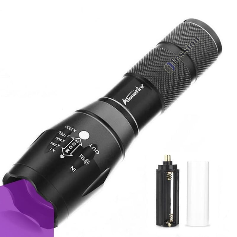 Torcia UV 365nm Torcia ultravioletta con clip per penna Luce