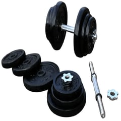 ALPHA GYM - Discos para mancuernas gimnasio peso exacto - 3 KG