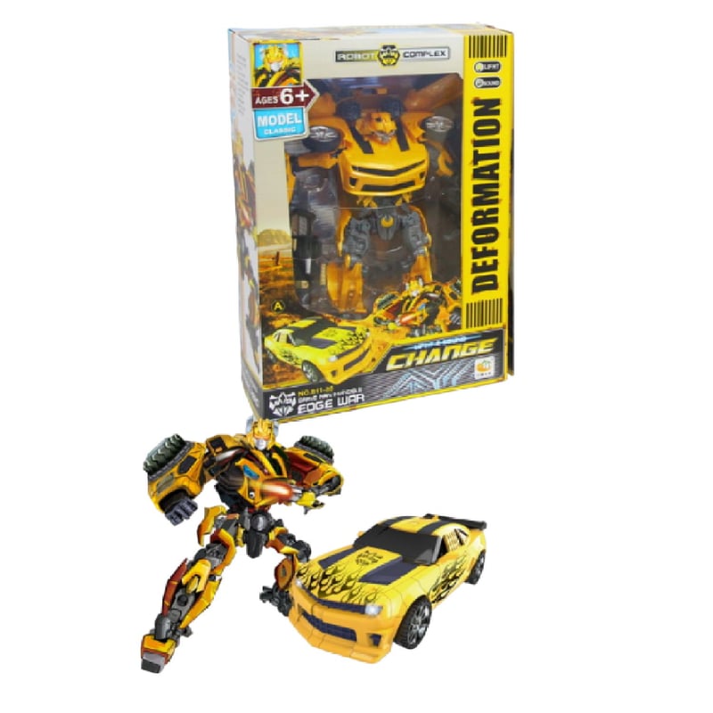 ROBOT TRANSFORMERS 2EN1 bumblebee GENERICO falabella