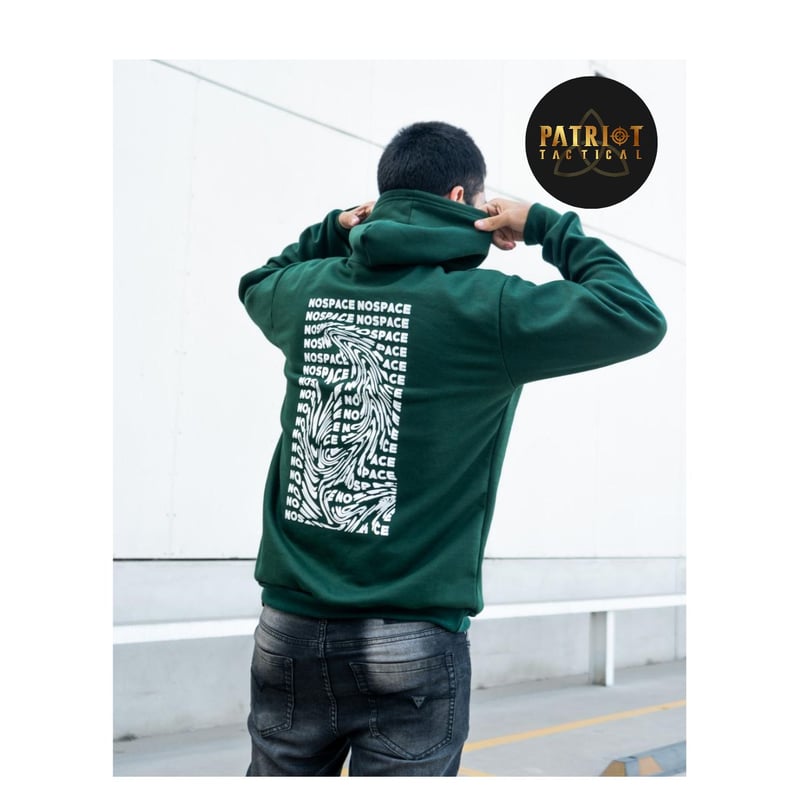 Sudadera con capucha con logotipo grande para hombre
