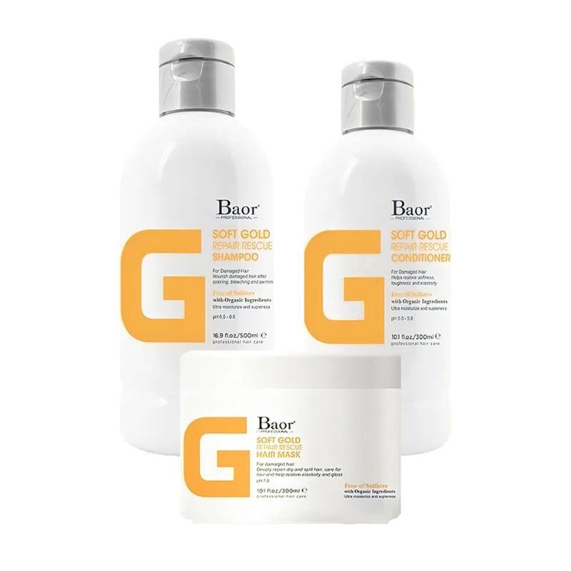 BAOR PROFESSIONAL - BAOR G - Pack Shampoo  Acondicionador  Mascarilla